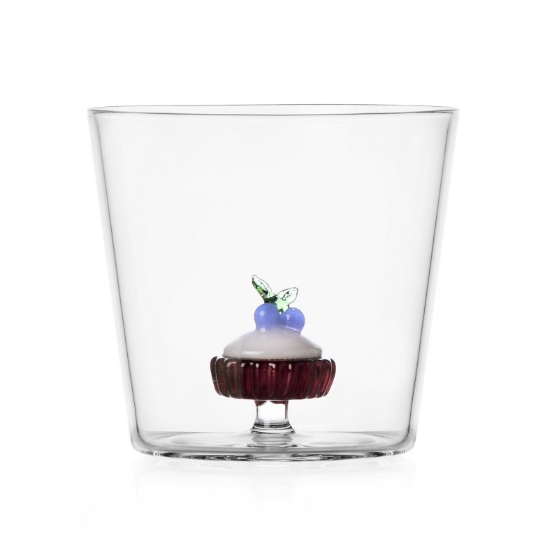 Verre à eau gâteau myrtilles PATISSERIE Blueberry Cake, ICHENDORF