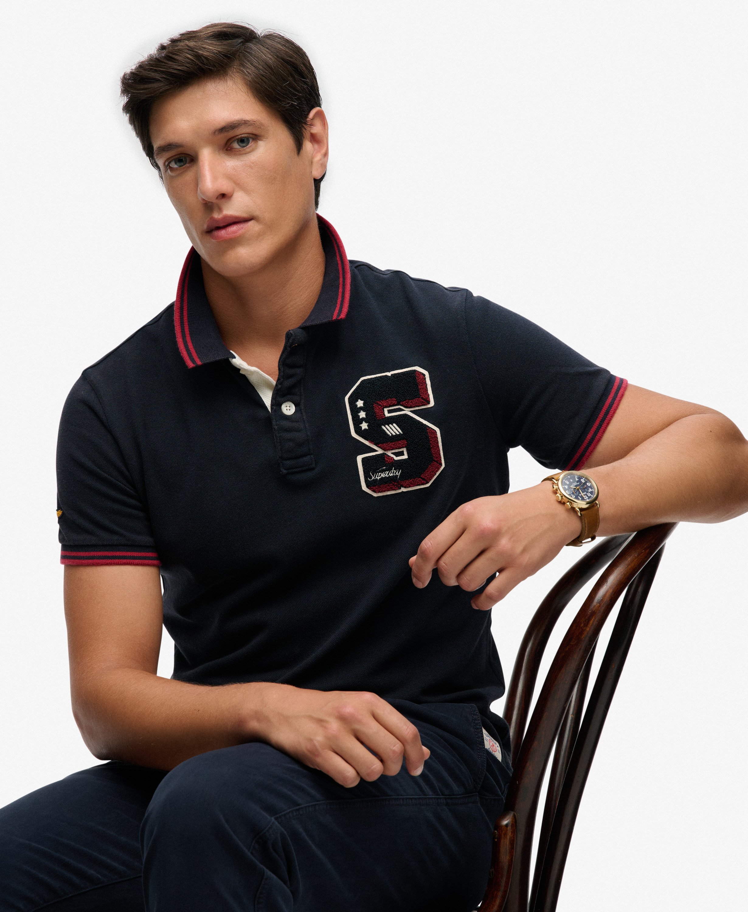 Polo Vintage Athletic Patch, SUPERDRY