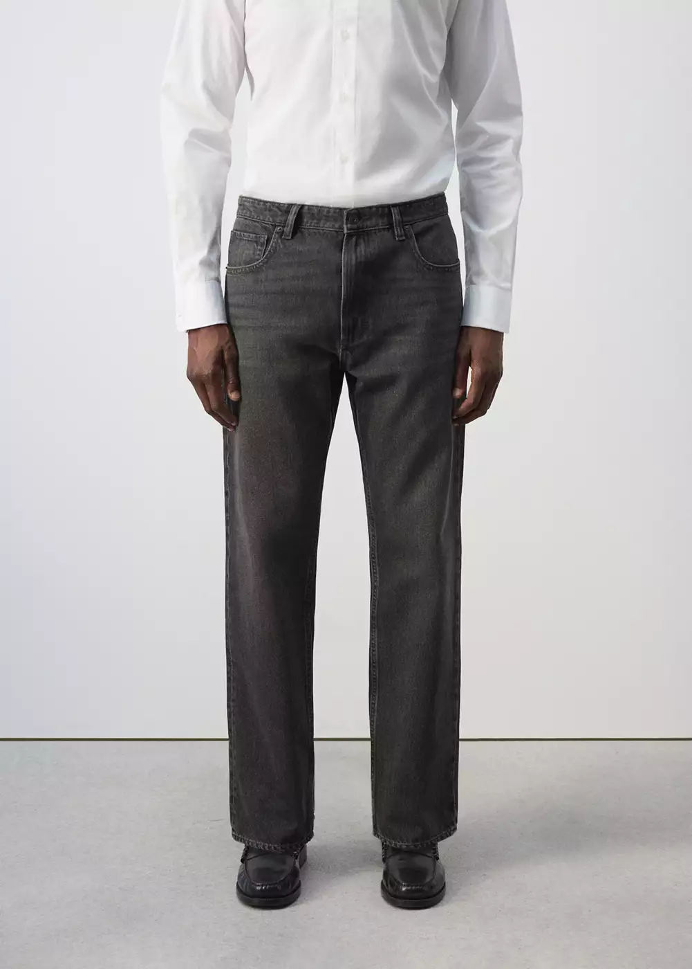 Jean Moby relaxed fit délavé foncé, MANGO MAN