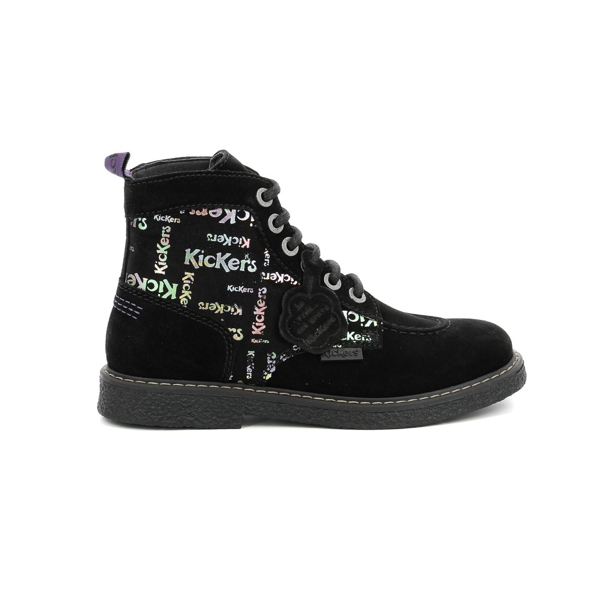 Bottillons cuir kick legendary noir print Kickers La Redoute