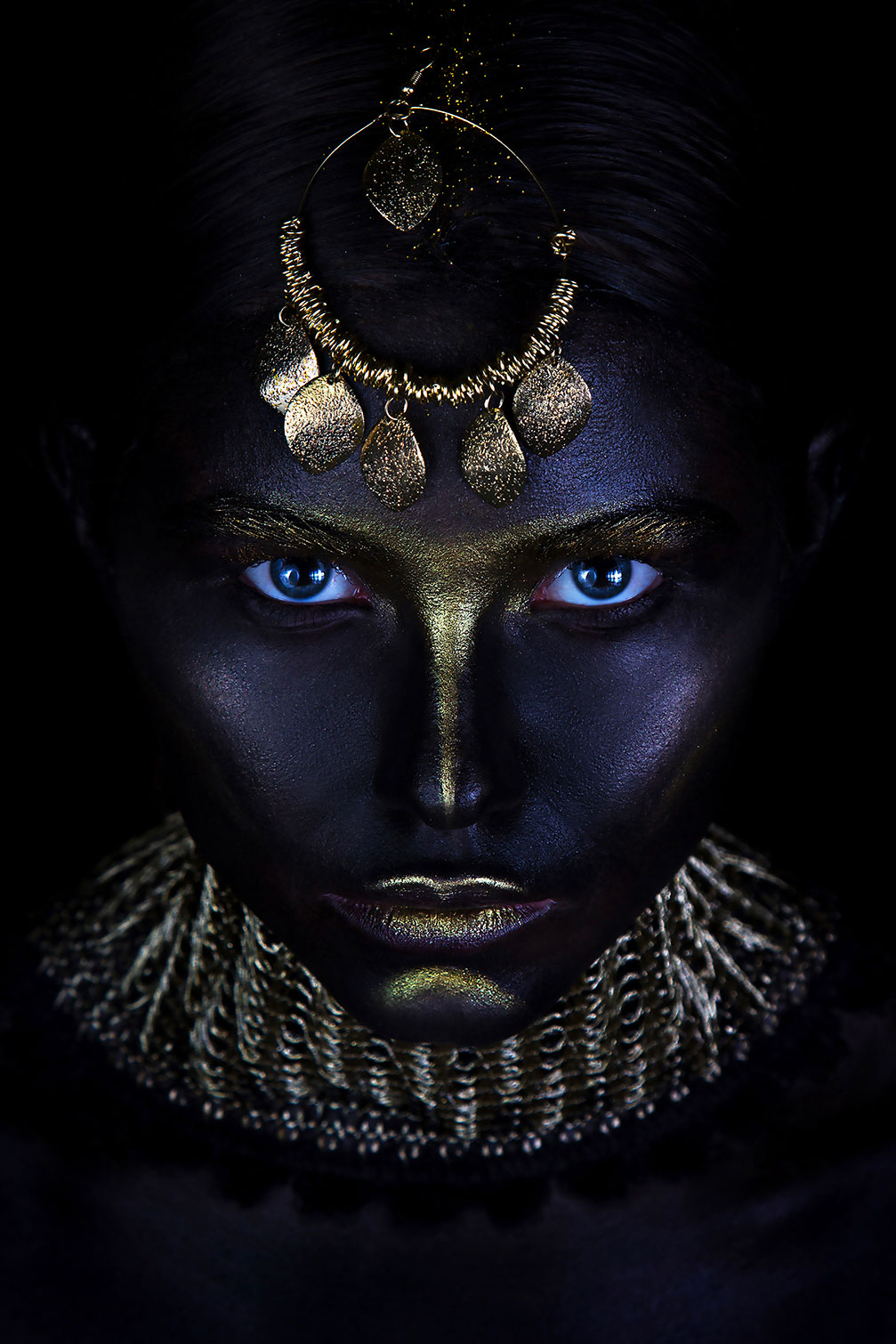 Tableau d'art gold queen, HEXOA