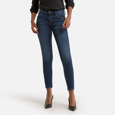 Skinny-Jeans mit mittelhohem Bund ESPRIT