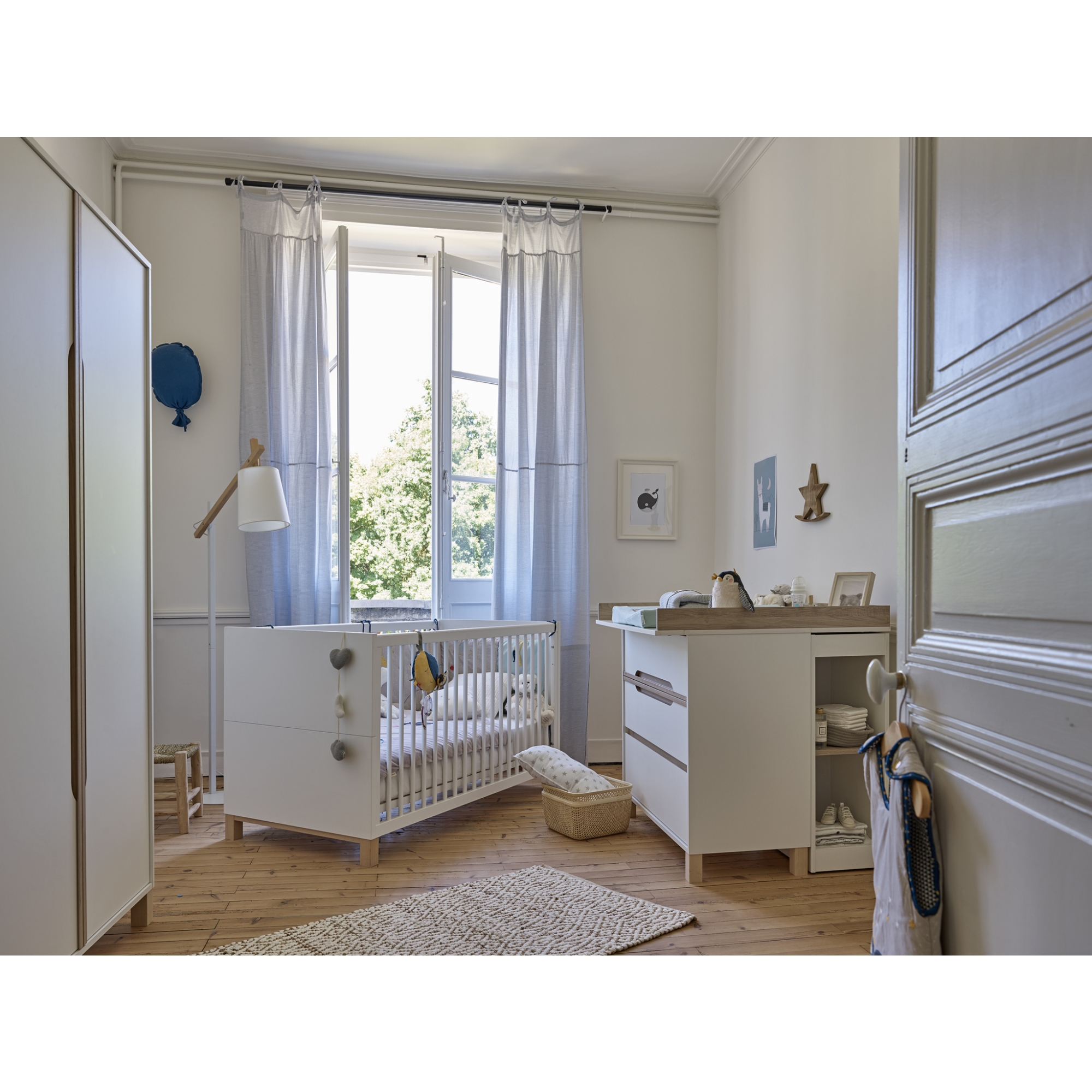 Chambre Duo Celeste - Lit 70x140 + Commode, GALIPETTE