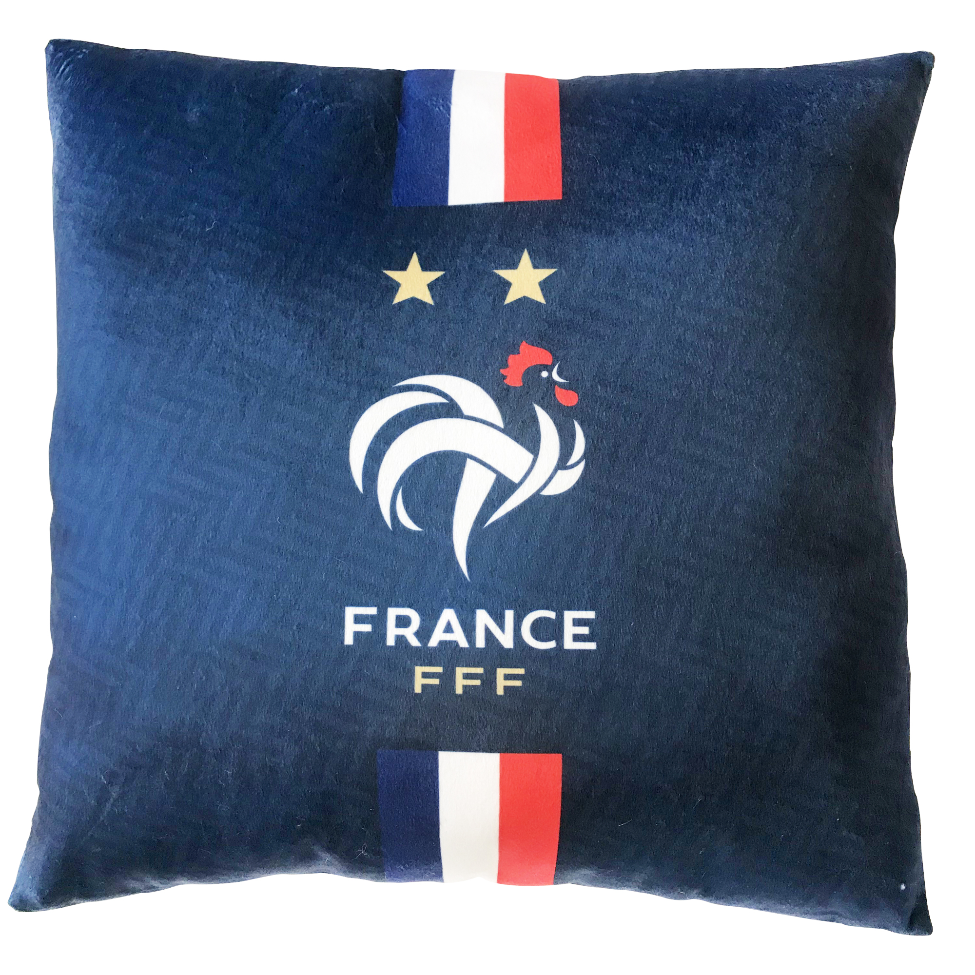 Coussin imprimé 100% coton, Équipe de France de Football JACQUARD, FFF