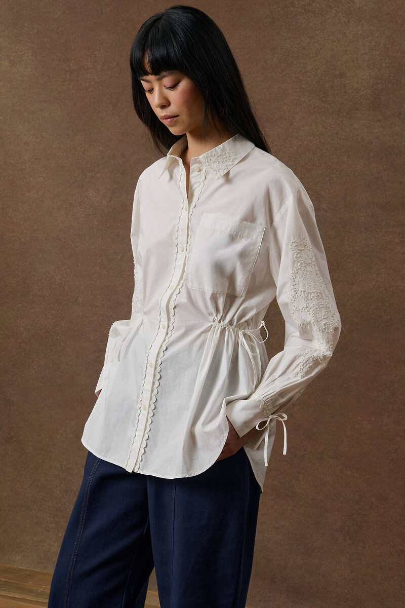 Camicia con maniche ricamate, ADAZOLA, LOUISE MISHA