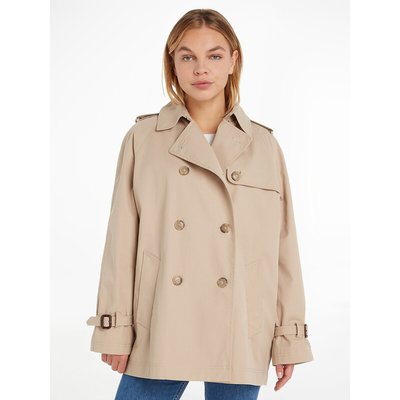 Trench court boutonné TOMMY HILFIGER