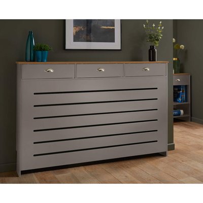 Large Radiator Cover with 3 Drawers SO'HOME