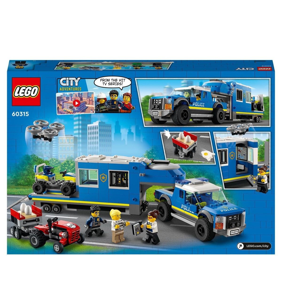 LEGO City 60276 pas cher, Le transport des prisonniers