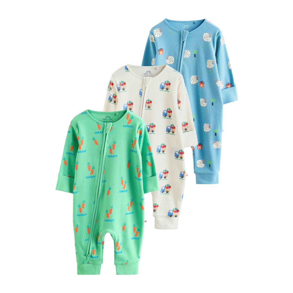 Dors-bien à zip bidirectionnel bébé, lot de 3, NEXT