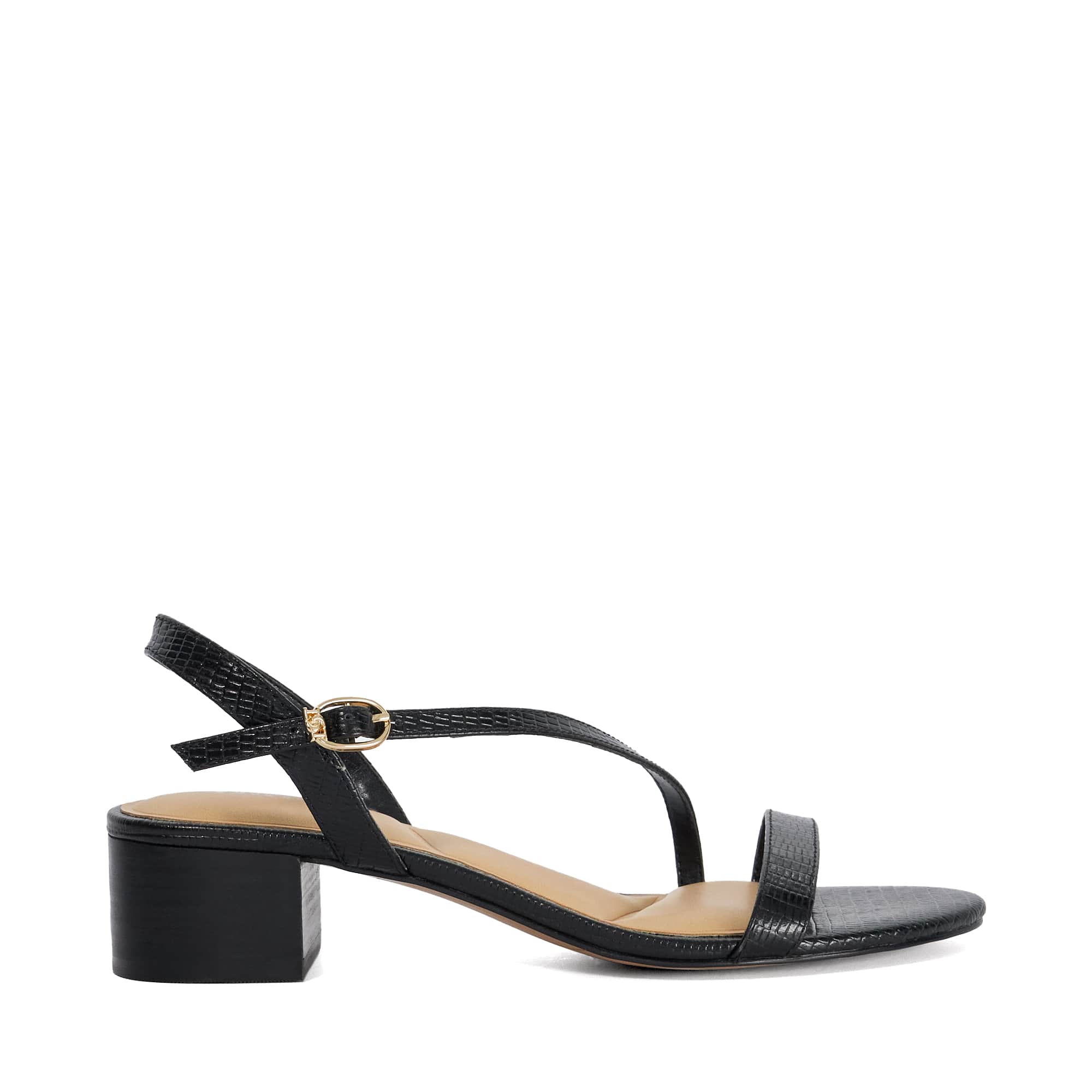 Sandales à talons carrés en cuir - JOLENE, DUNE LONDON