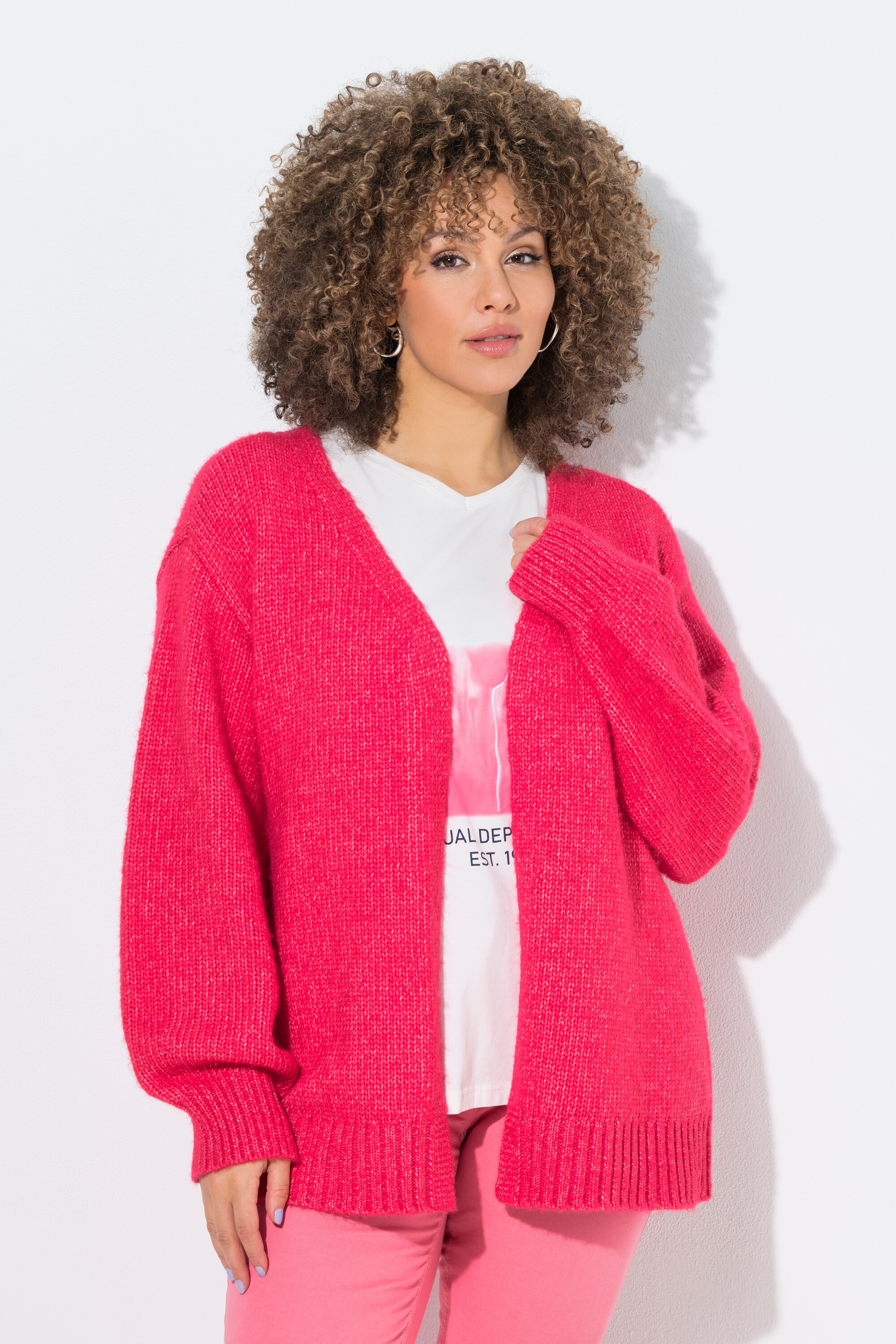 Cardigan coupe ouverte, manches longues, ULLA POPKEN