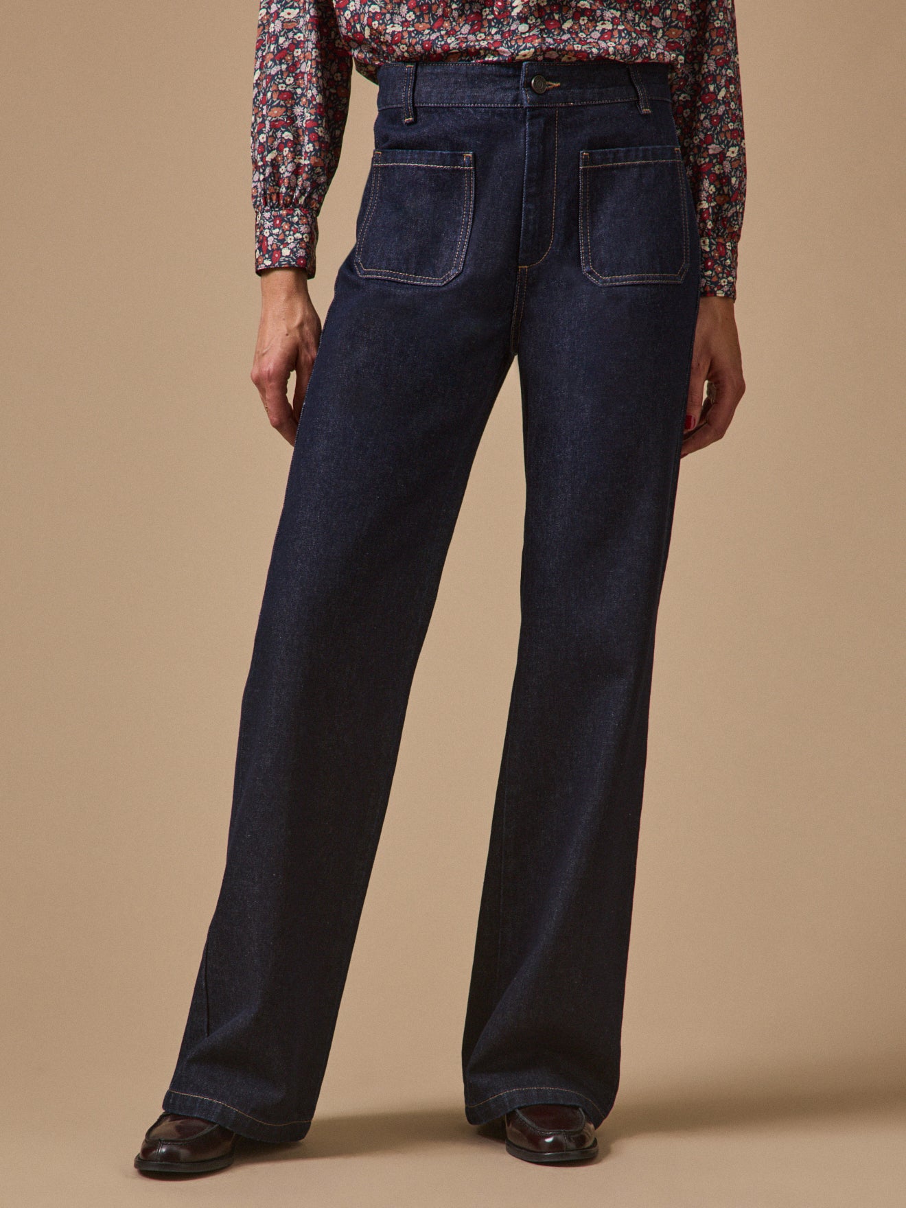 Jean flare  Suzanne coton biologique, CYRILLUS