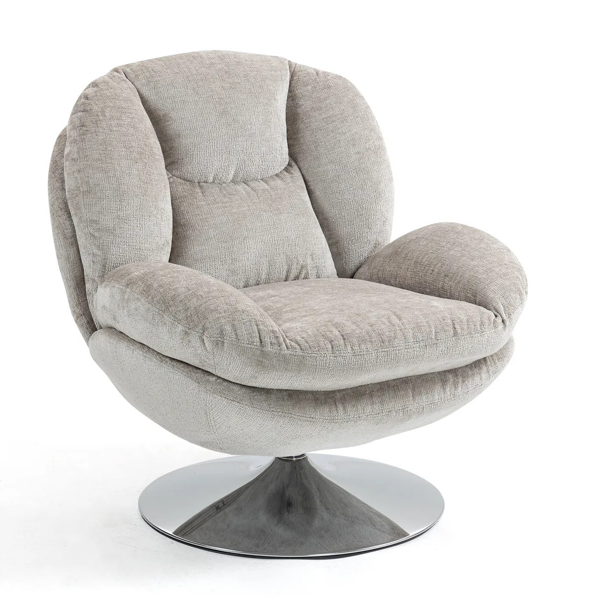 Fauteuil rotatif en velours - TOPI, MATHI DESIGN