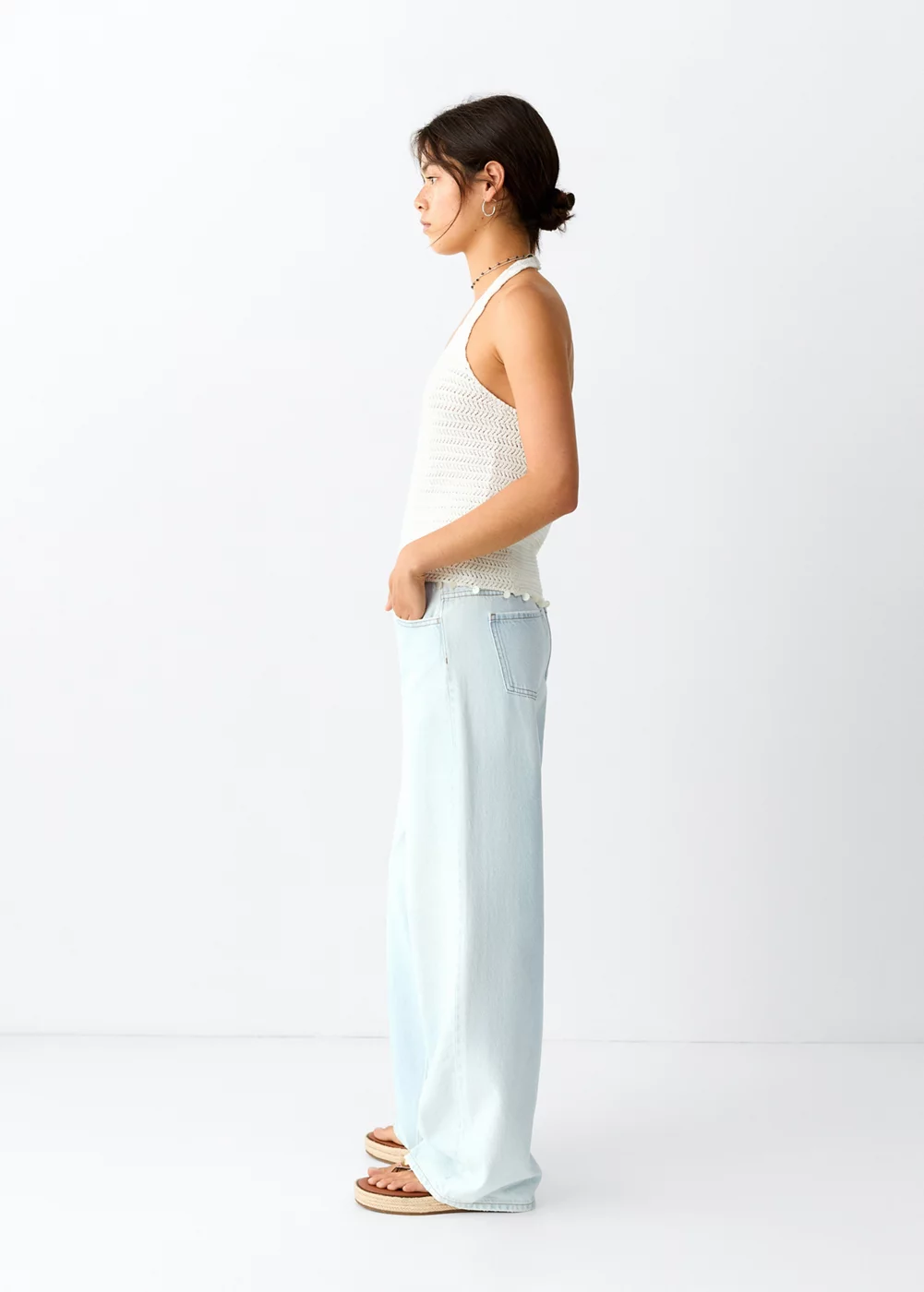 Jean droit croisé, MANGO TEEN