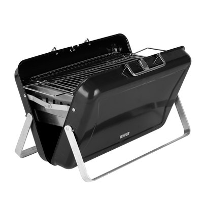 Portable Briefcase BBQ - Black - T978516 TOWER