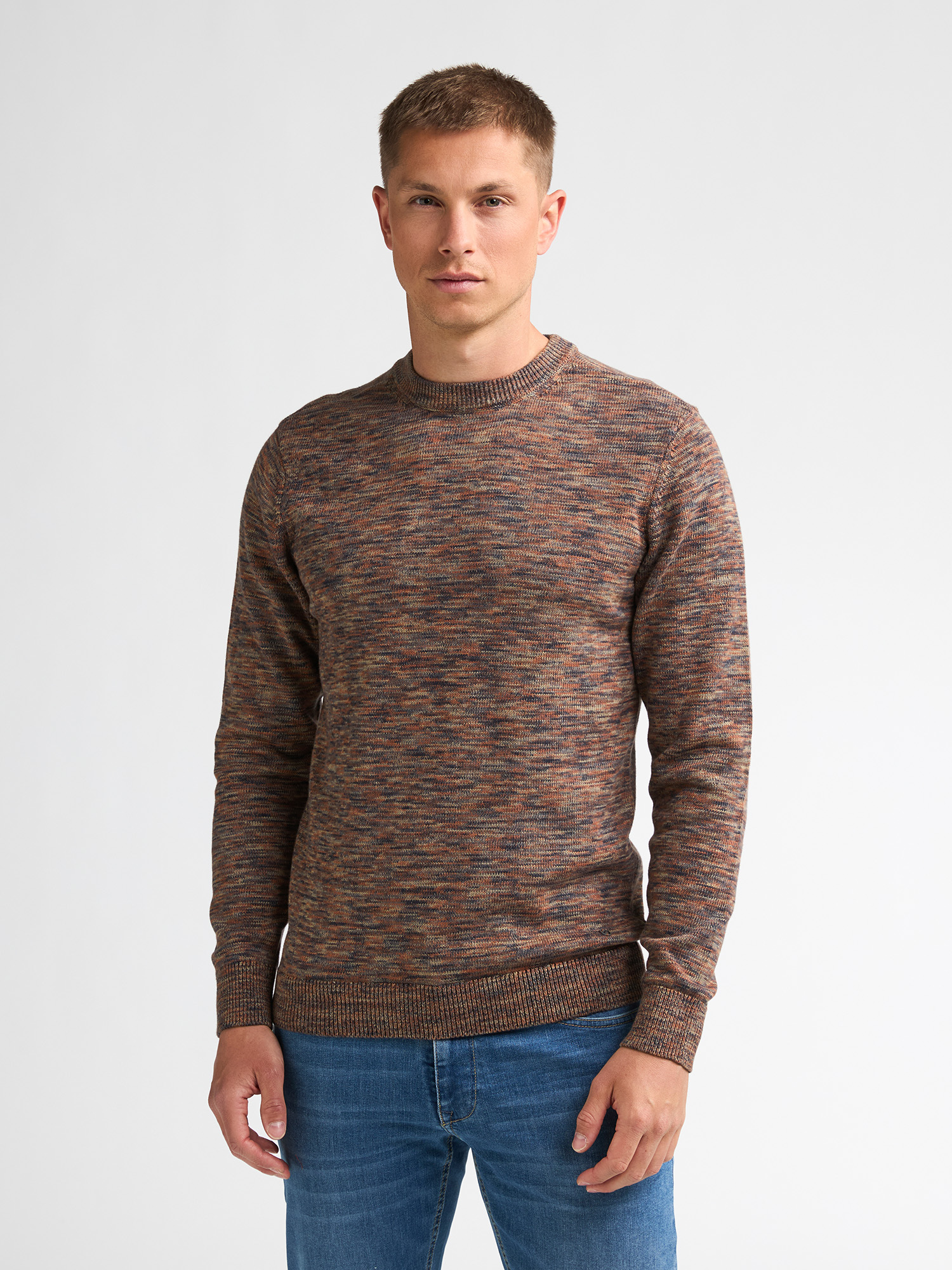 Pull col rond chiné stonegate, PETROL INDUSTRIES