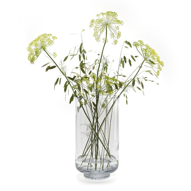 Vase en verre transparent, Livigo Couleur transparent <span itemprop=