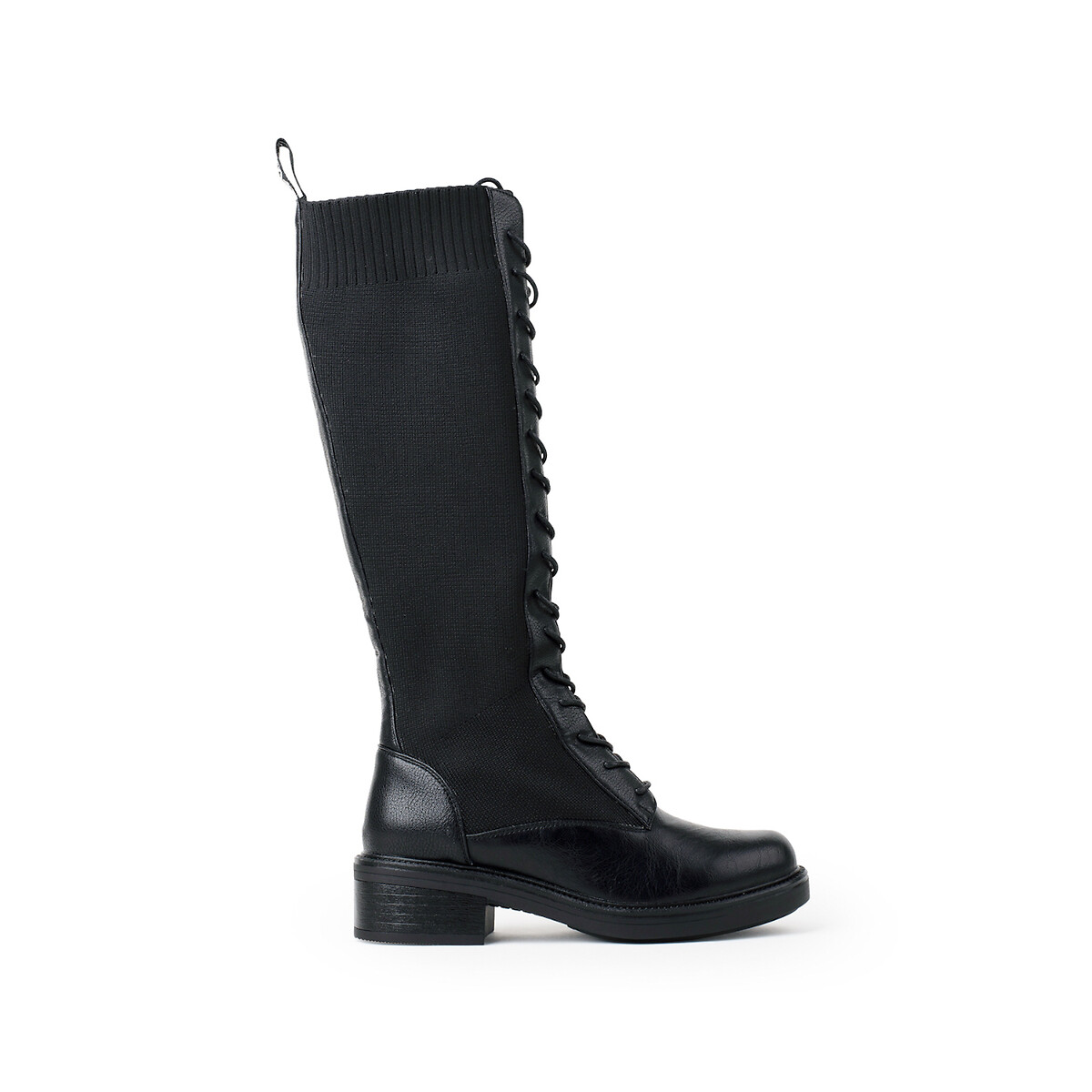 Roja calf boots with laces, black, Chattawak | La Redoute