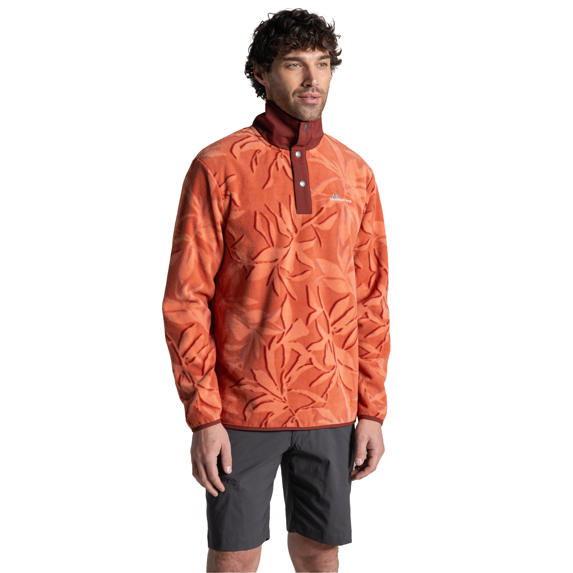 Haut polaire à col pressionné motif/style imprimé DEWLISH, CRAGHOPPERS