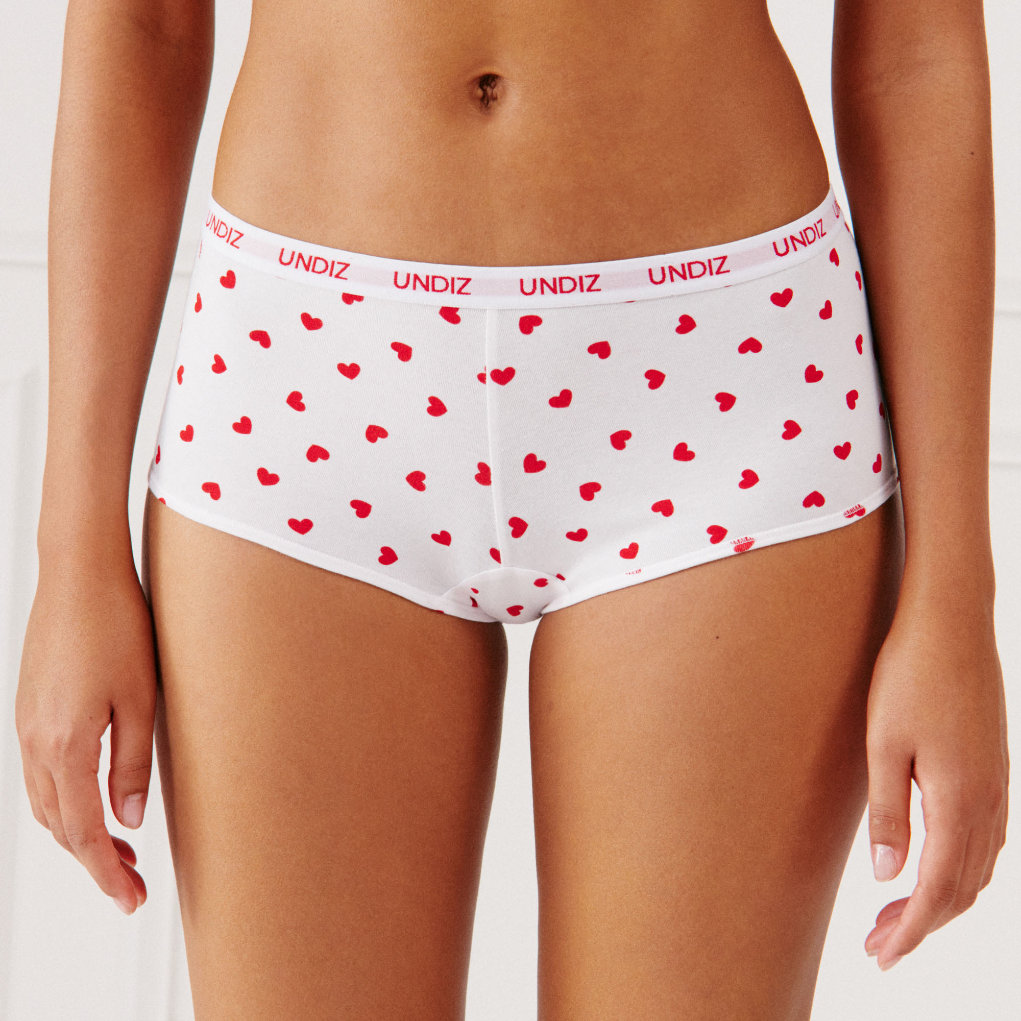 Shorty en coton à motifs coeurs BIGELATIZ HEAR, UNDIZ
