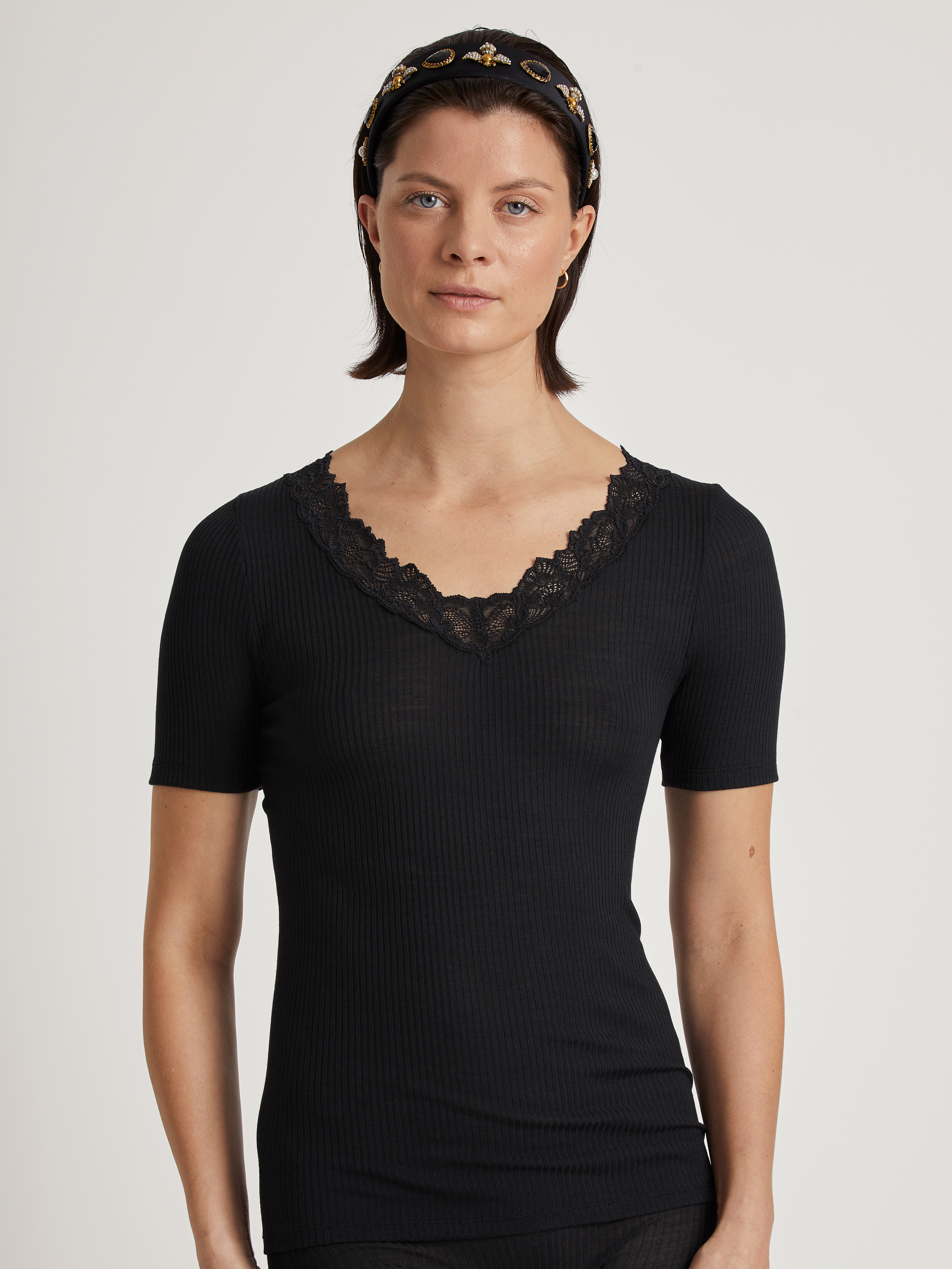 T-Shirt à manches courtes manches courtes Laine SILKY WOOL JOY, CALIDA