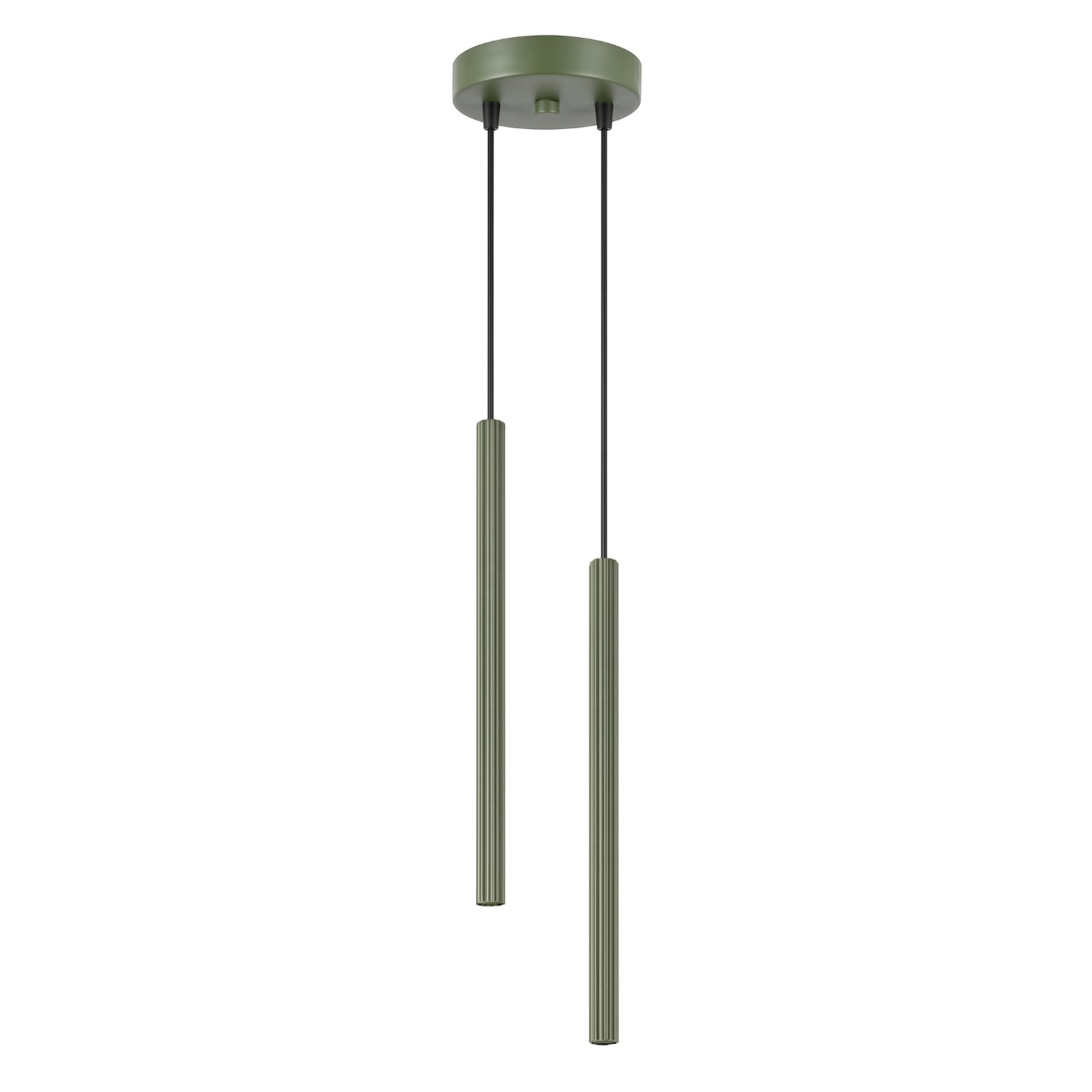 Suspension Acier Vert Olive G9 2 Arche, EDEN