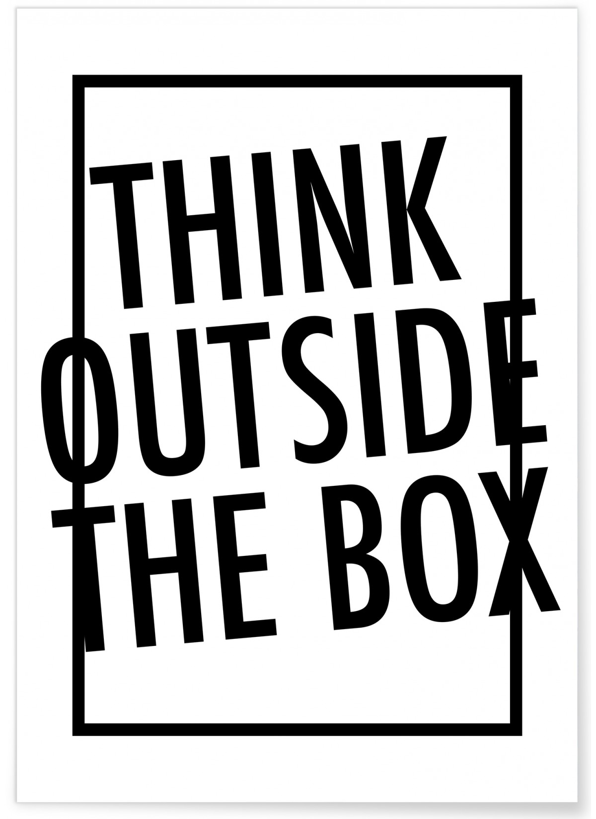 Affiche 'Think Outside the box', L'AFFICHERIE