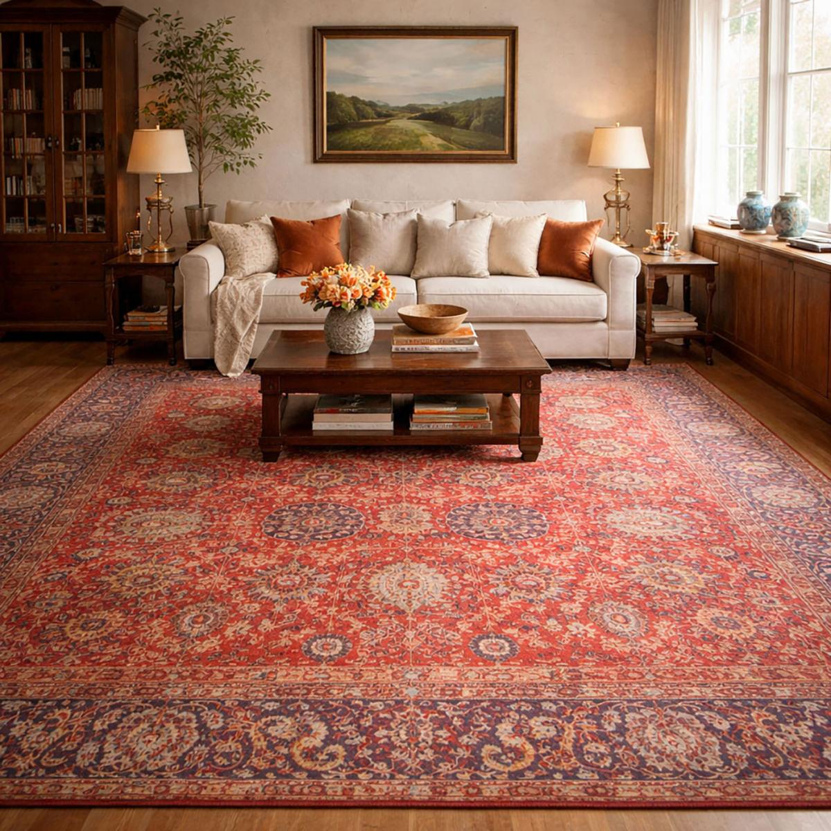 Tapis Orient NOMEDI , tapis en coton, UN AMOUR DE TAPIS