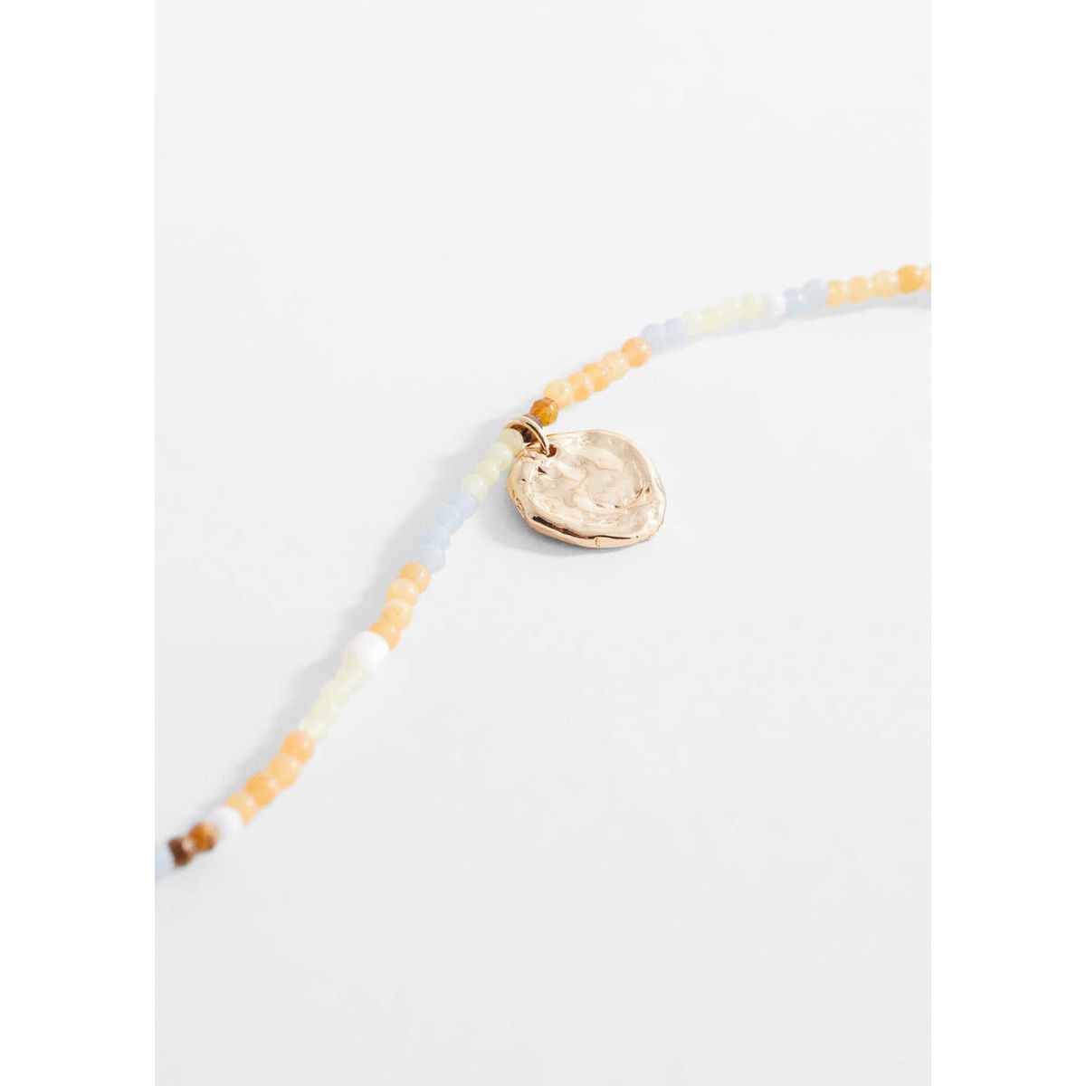Collier Réglable Perles Noires Et Argent - Bijou Rétro Fantaisie - Occasion