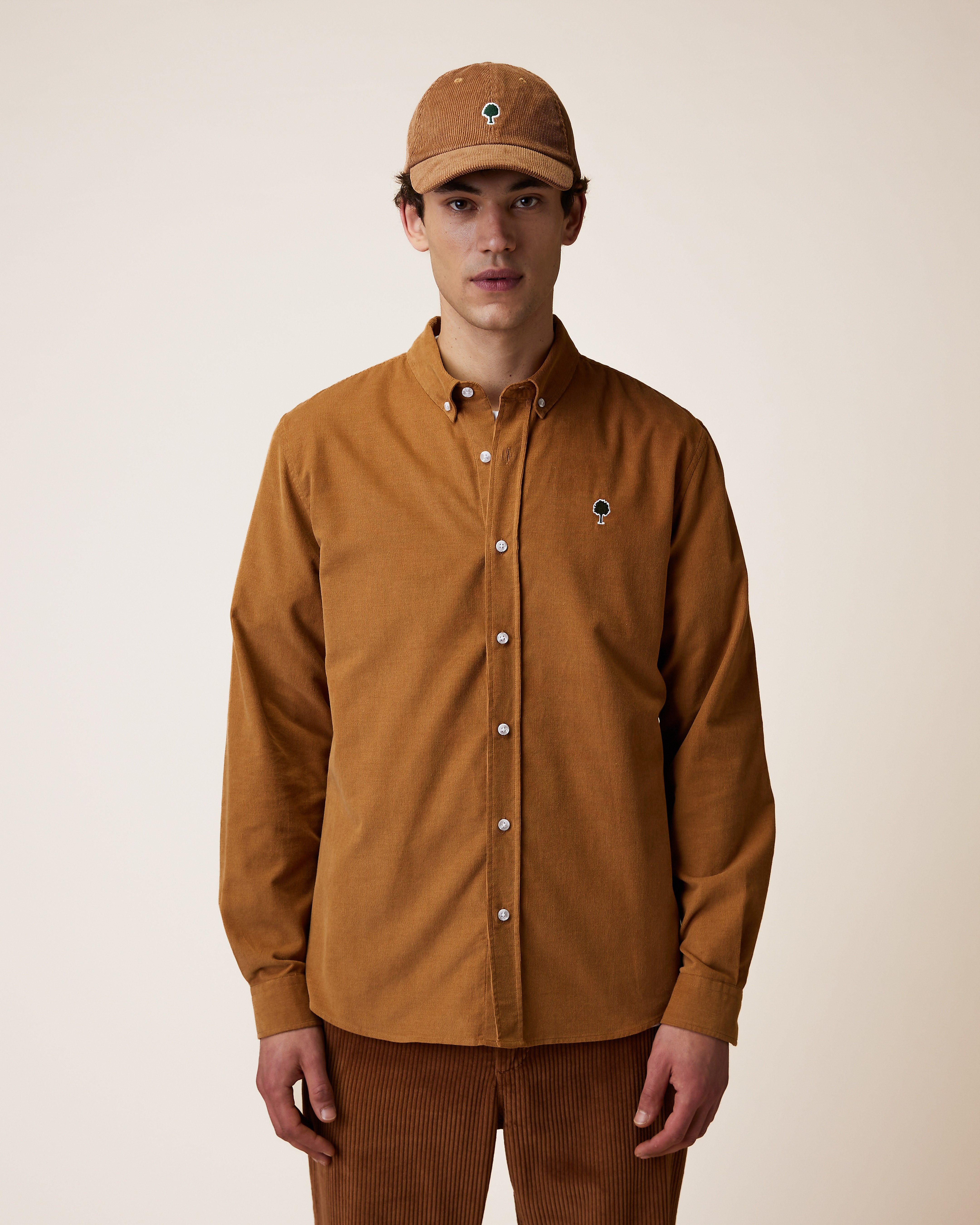 Chemise en velours côtelé, FAGUO