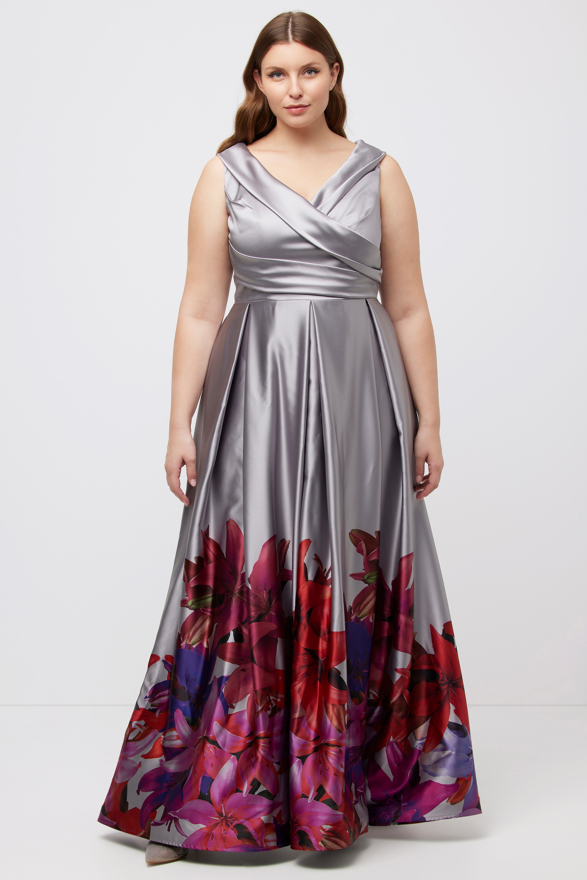 Robe de soirée, bordure, ligne en A, ULLA POPKEN