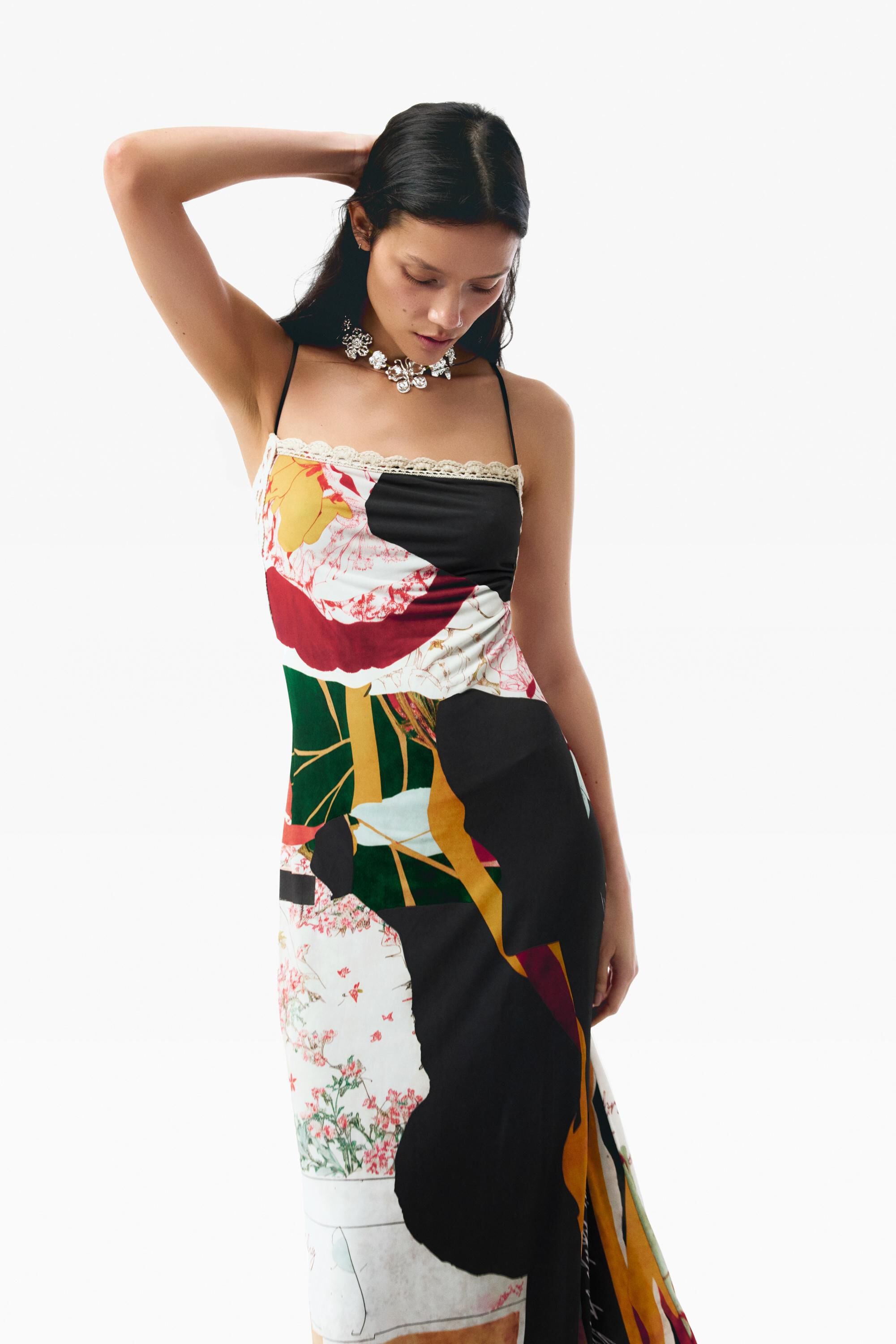 Robe à bretelles en maille, DESIGUAL