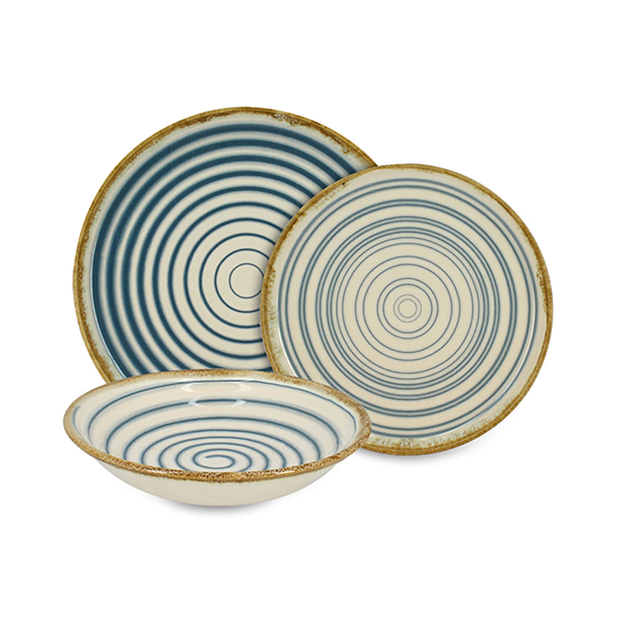 Service de table 36 pièces en faience, SPIRALE, NOVASTYL