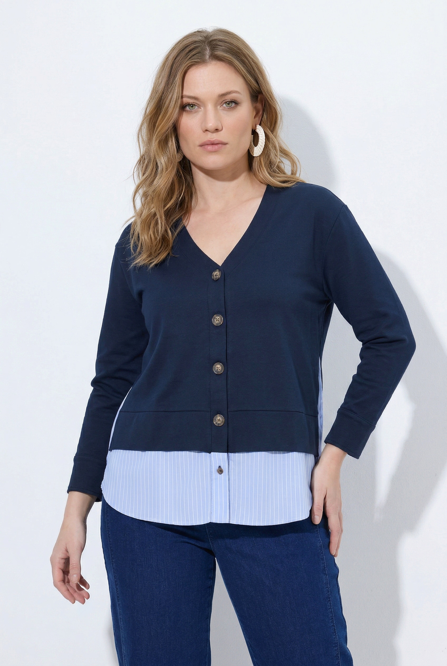 Veste en molleton, style 2-en-1, ULLA POPKEN