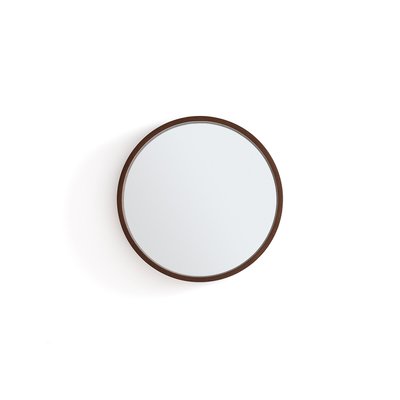 Ronde spiegel fineer notenhout Ø35 cm, Alaria LA REDOUTE INTERIEURS
