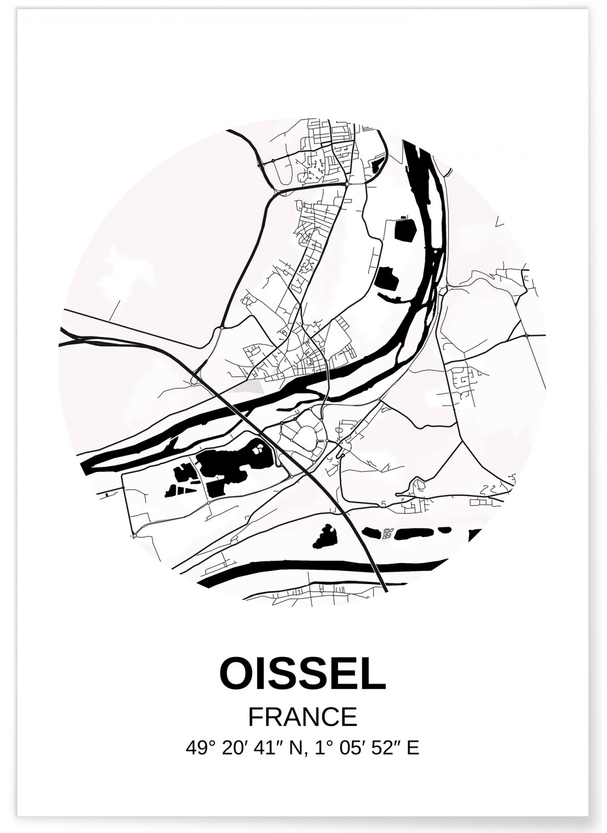 Affiche Carte Oissel, L'AFFICHERIE
