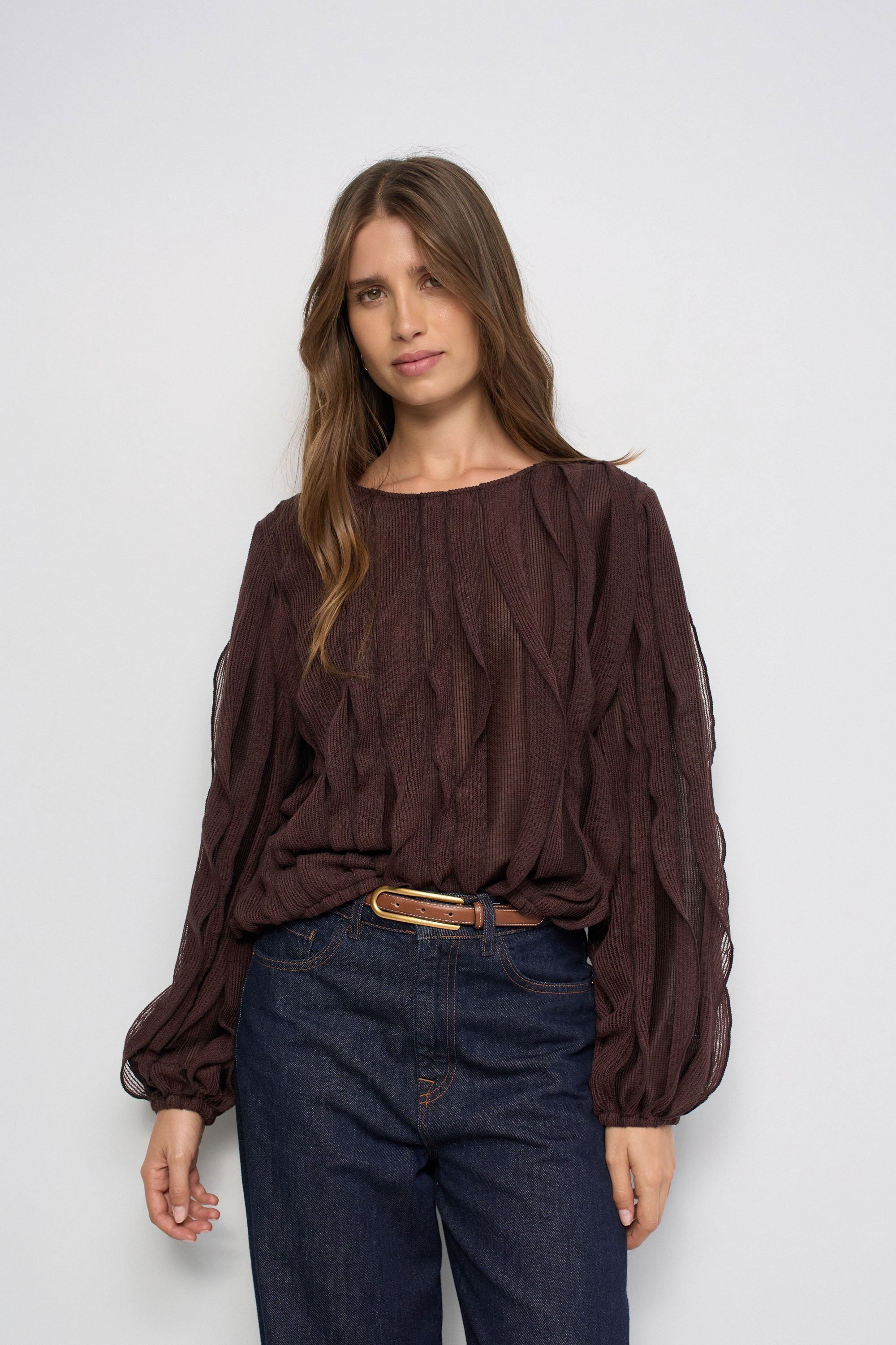 BLOUSE À VOLANTS, SALSA JEANS