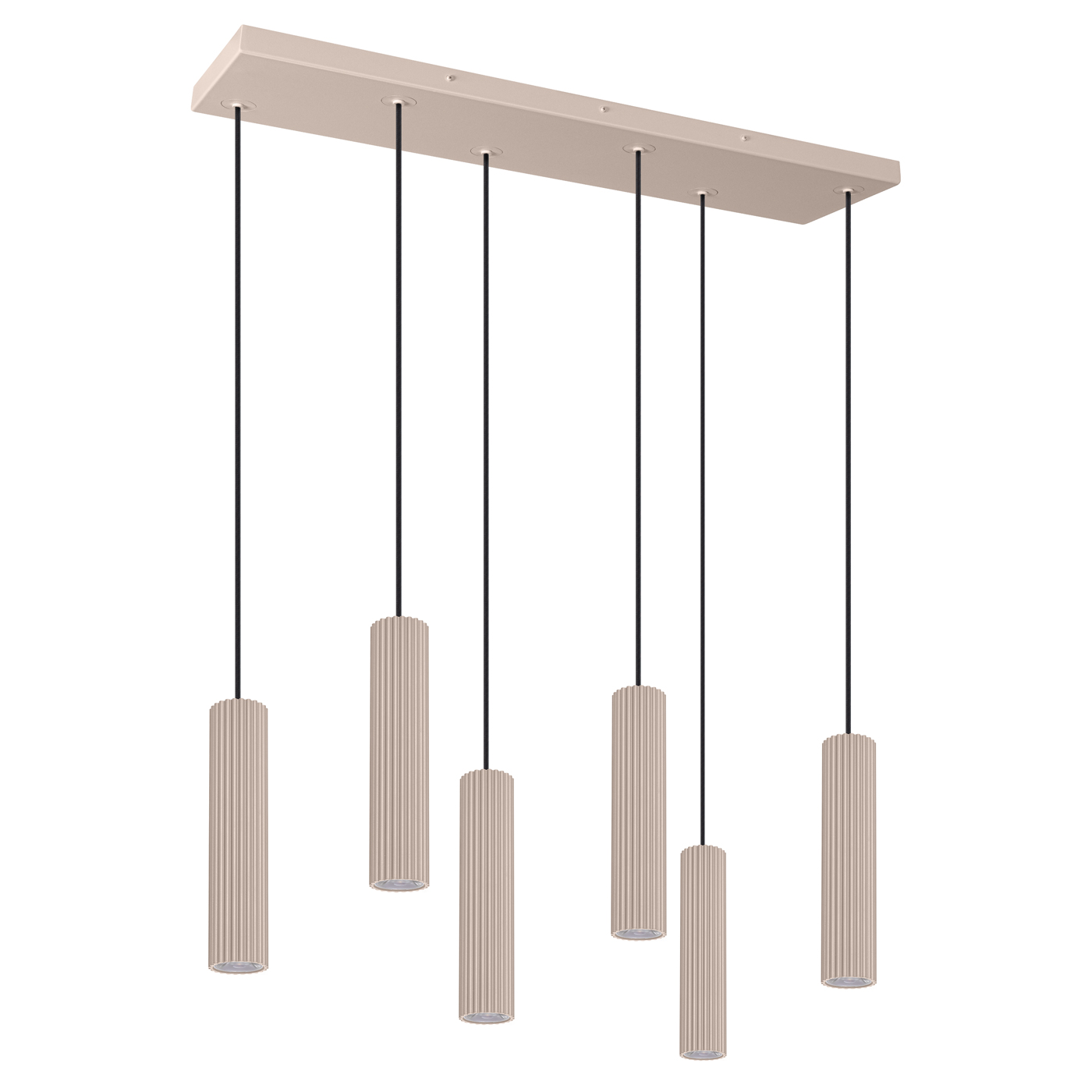 Suspension Aluminium Taupe LED 6 Ivar, EDEN