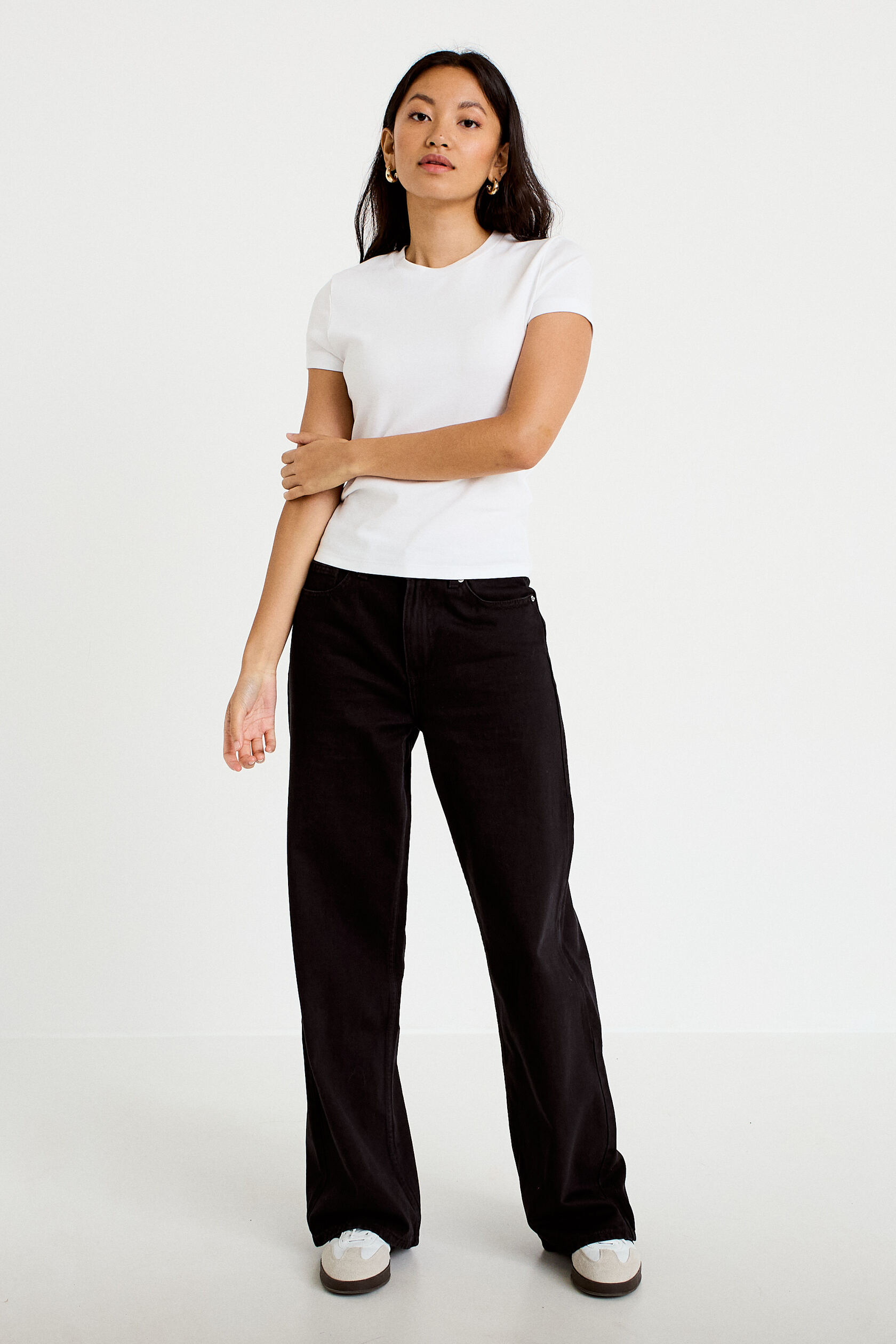 Jeans wide leg taille haute, CACHE CACHE