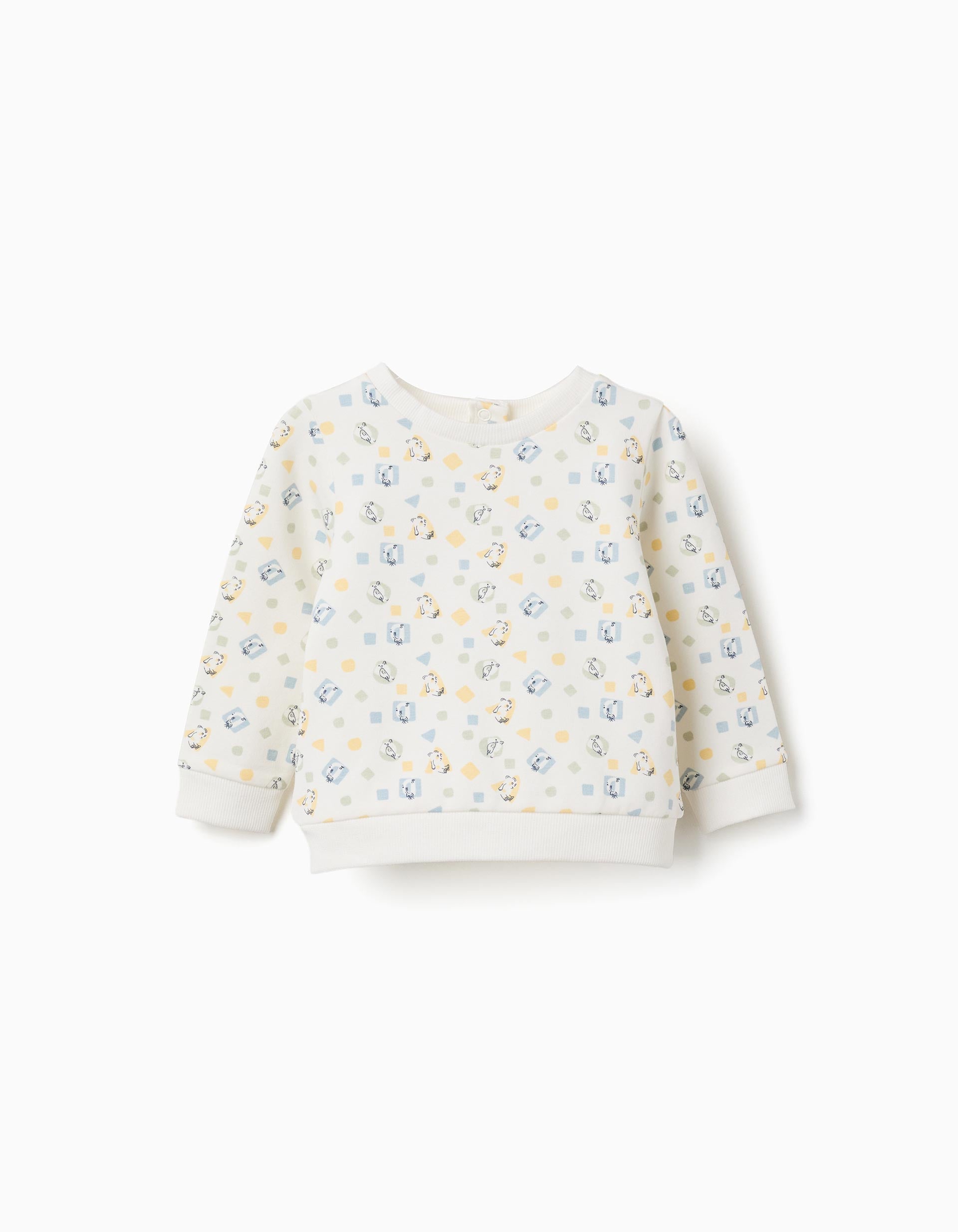 Sweat en coton peigné avec motif coloré, ZIPPY