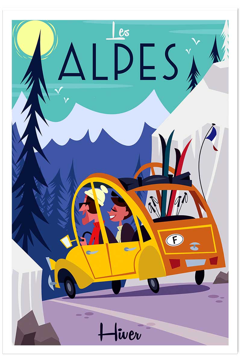 Poster de sur la route des alpes, HEXOA