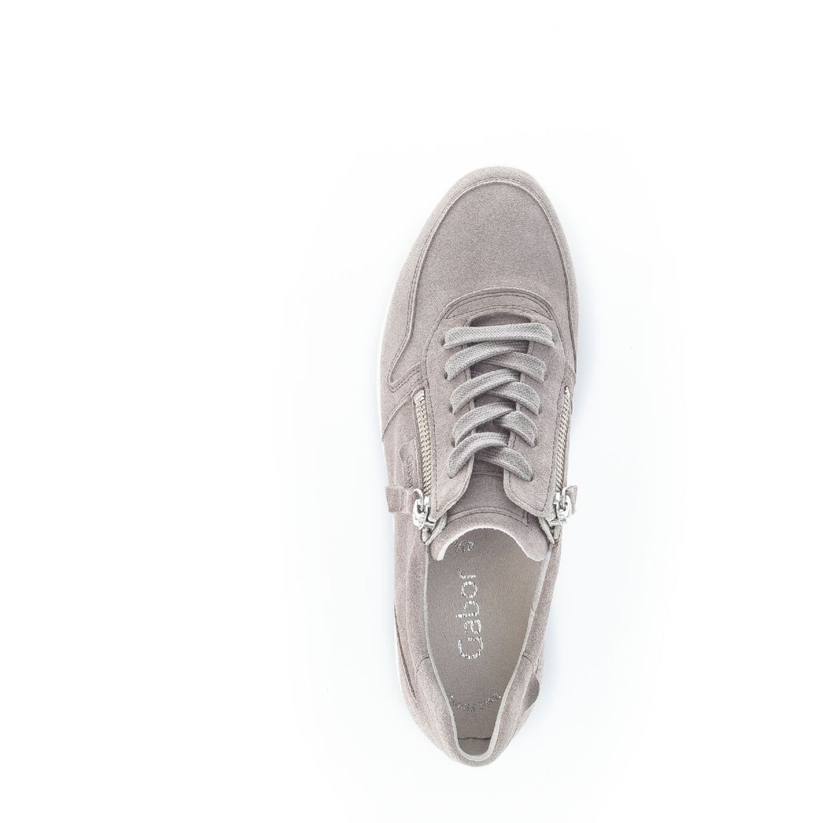 Sneakers en cuir lisse talon compens Gabor La Redoute