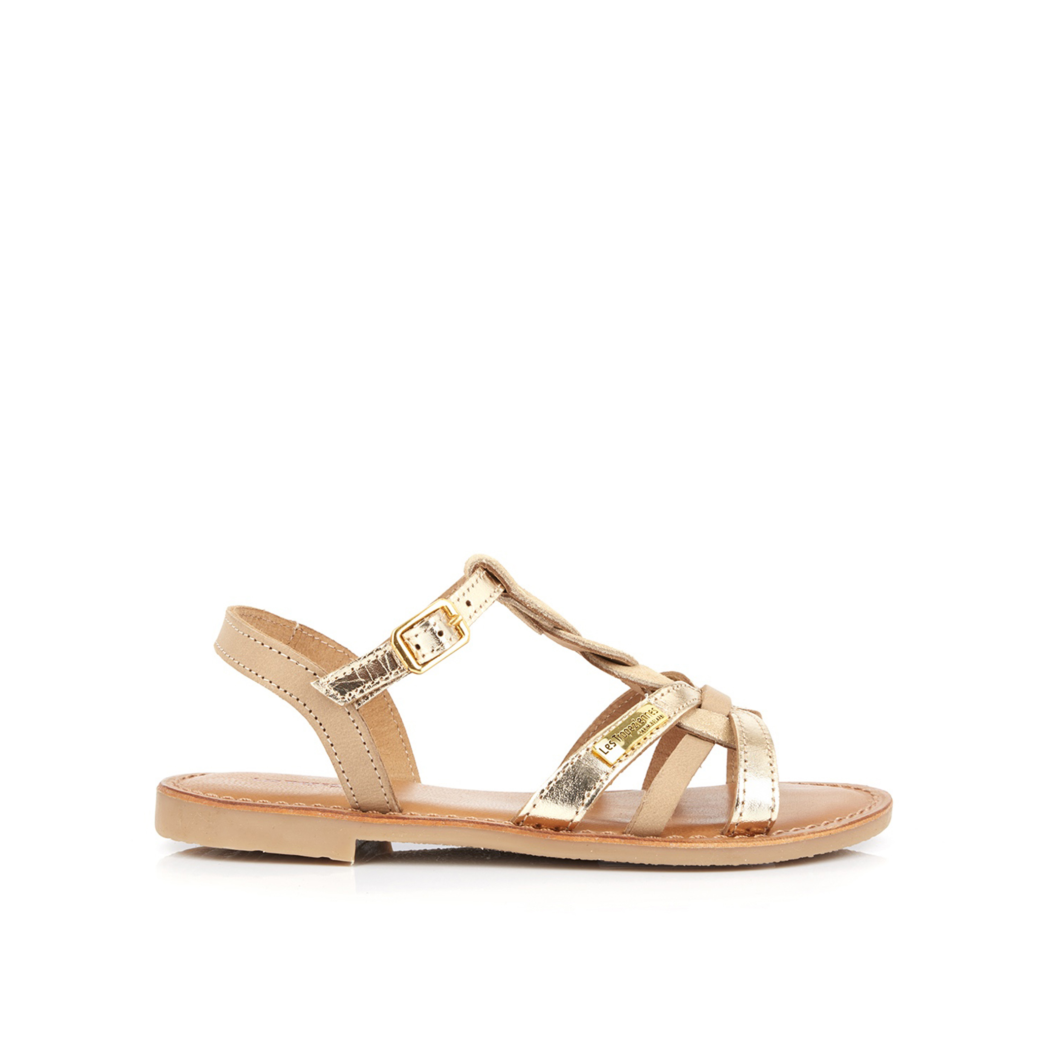 Peep Toe Flat Sandals La Redoute
