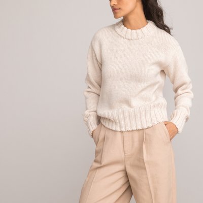 Chunky Knit Jumper with Crew Neck LA REDOUTE COLLECTIONS