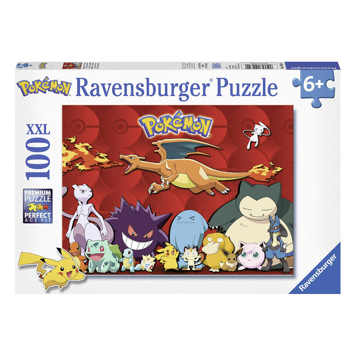 Puzzle XXL mes Pokémon préférés 100 pièces, RAVENSBURGER