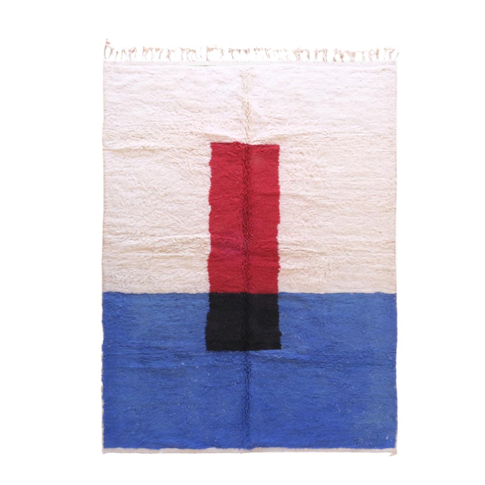 Tapis berbère original au style minimaliste en laine 251 x 355 cm, AFK LIVING