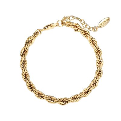 Bracelet ajustable acier doré DENISE HIPANEMA