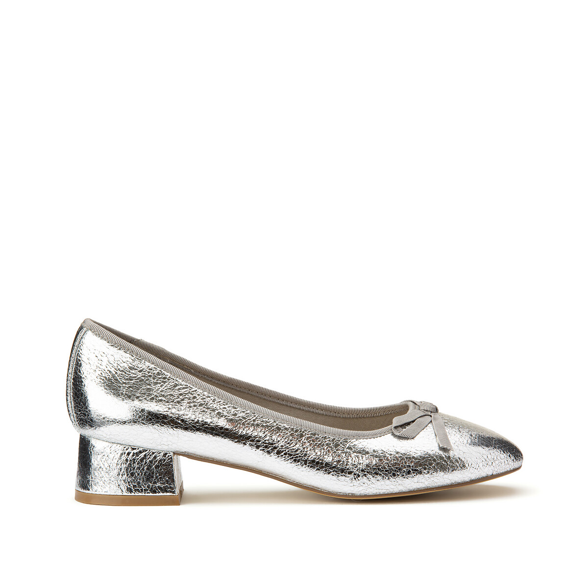metallic ballet pumps