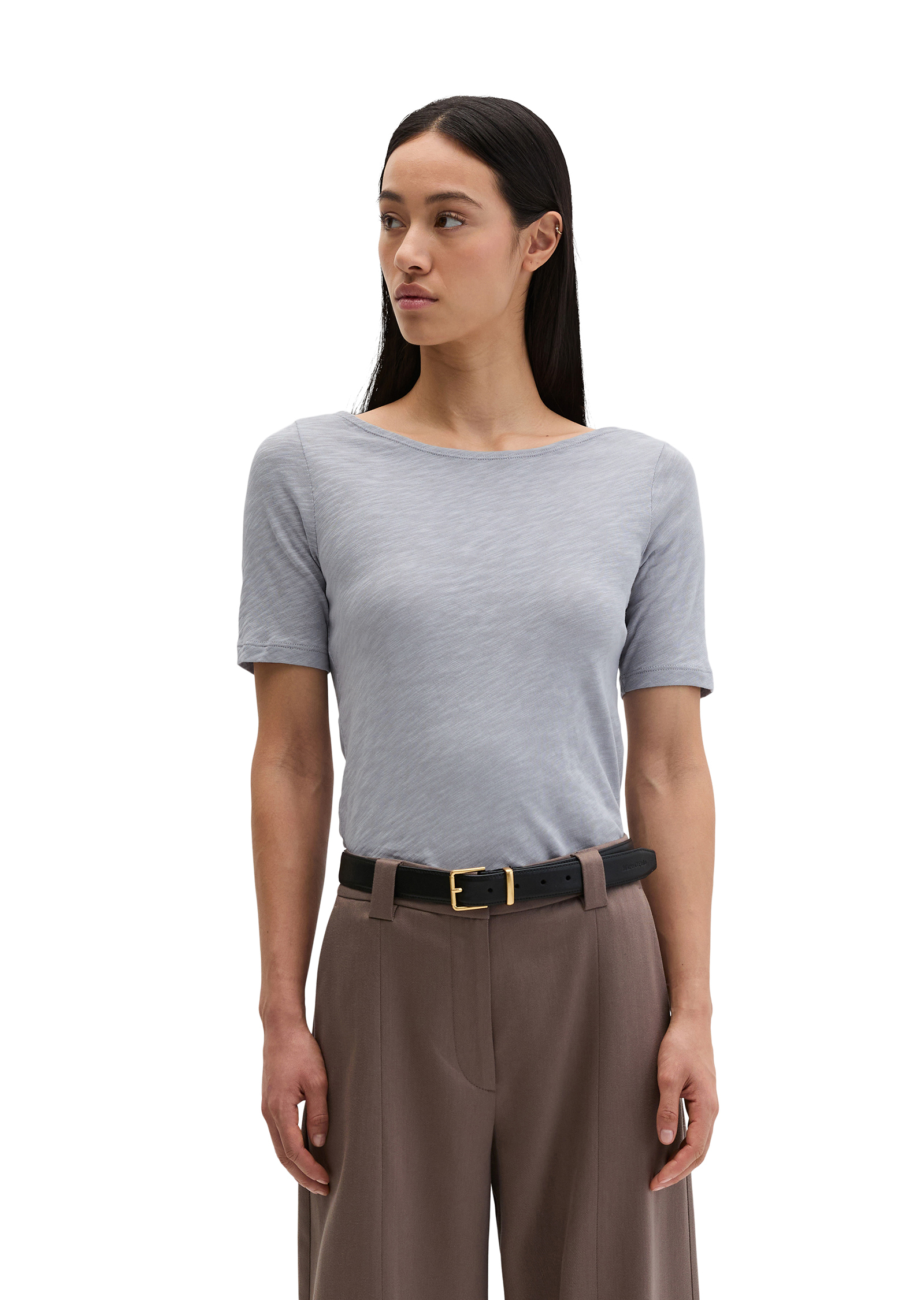 T-shirt DfC regular en jersey slub doux, MARC O'POLO