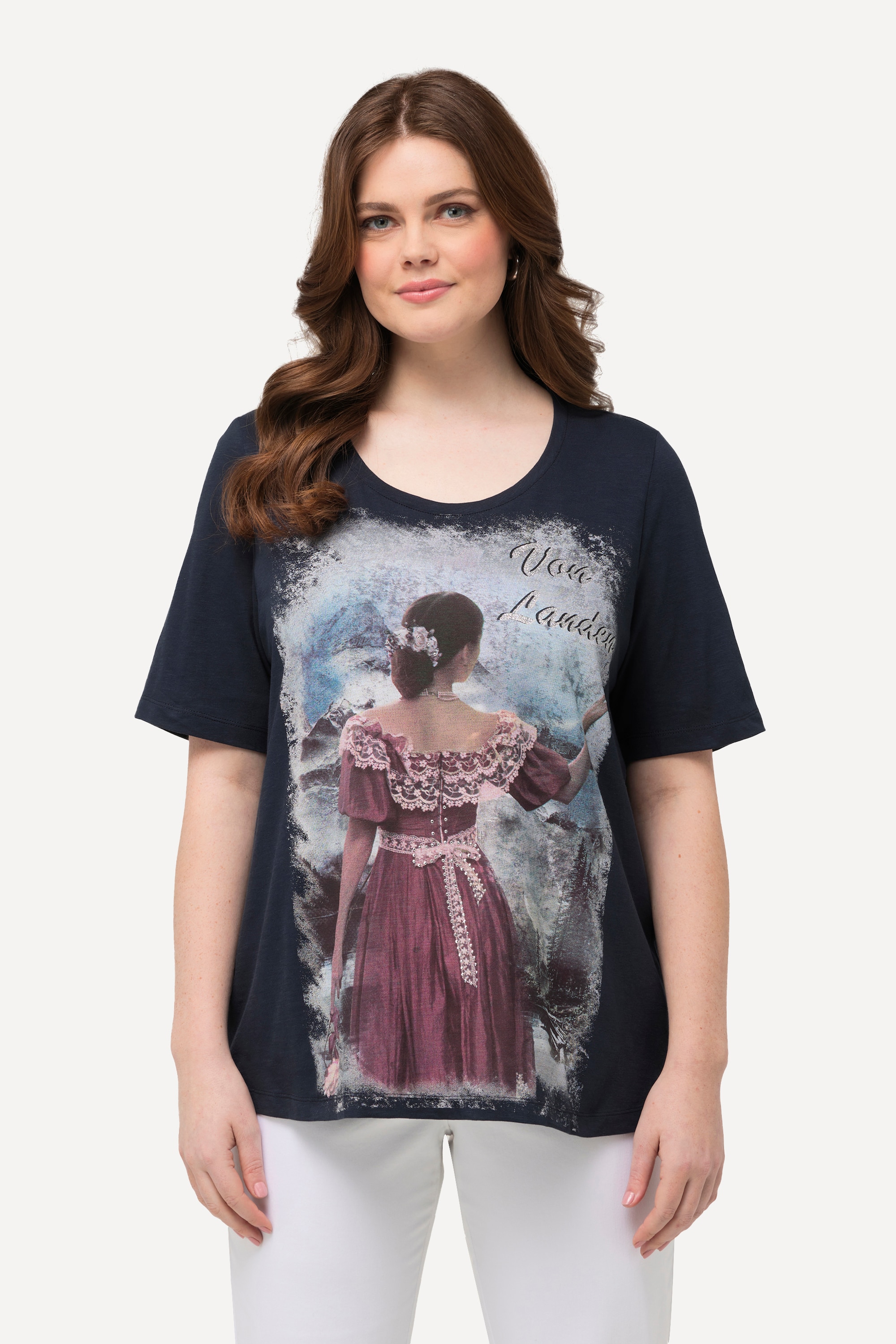 T-shirt à motif style tyrolien, ULLA POPKEN
